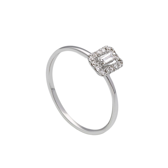 Anello Babila Milano Donna Magic Collection in Oro bianco Diamante 0.15 Ct 293188BB - 293188BB